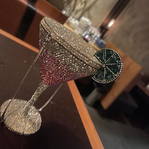 Neiman Marcus Luxury Goblet Rhinestone Evening Bag - Picture 1 of 3